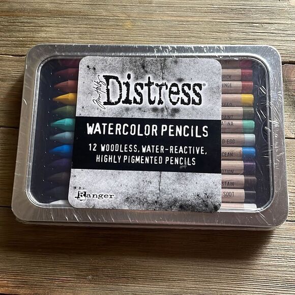Jim Holtz Distress Watercolor Pencils, set of 12 - Picture 2 of 3